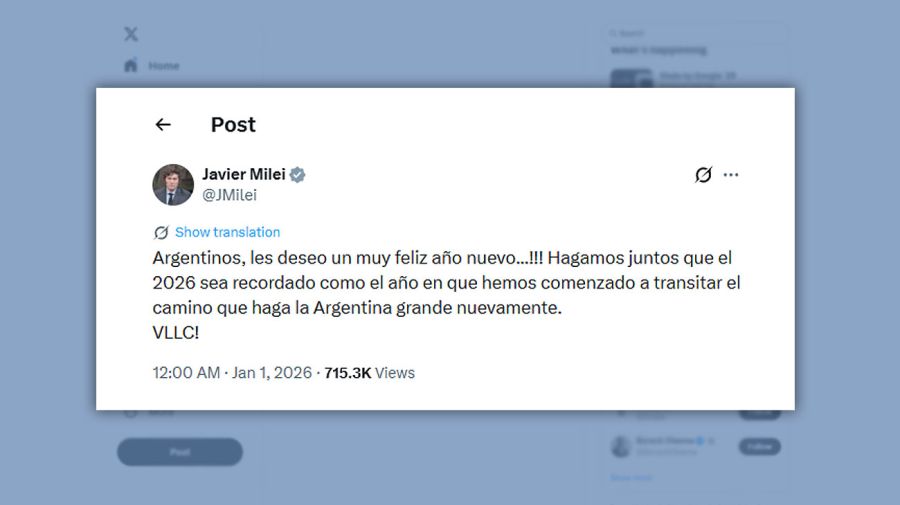 Posteo Milei 01012026