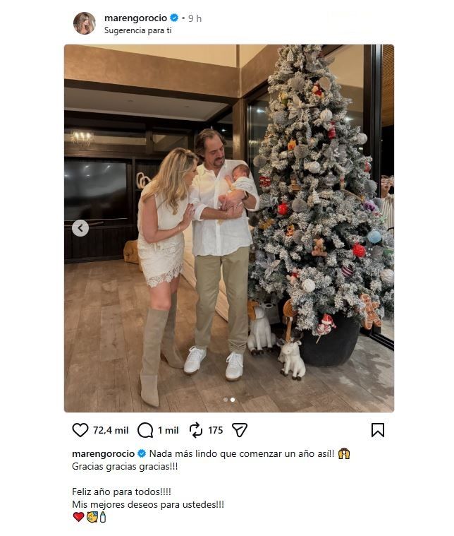 Rocio Marengo, Eduardo Fort y su hijo Isidro