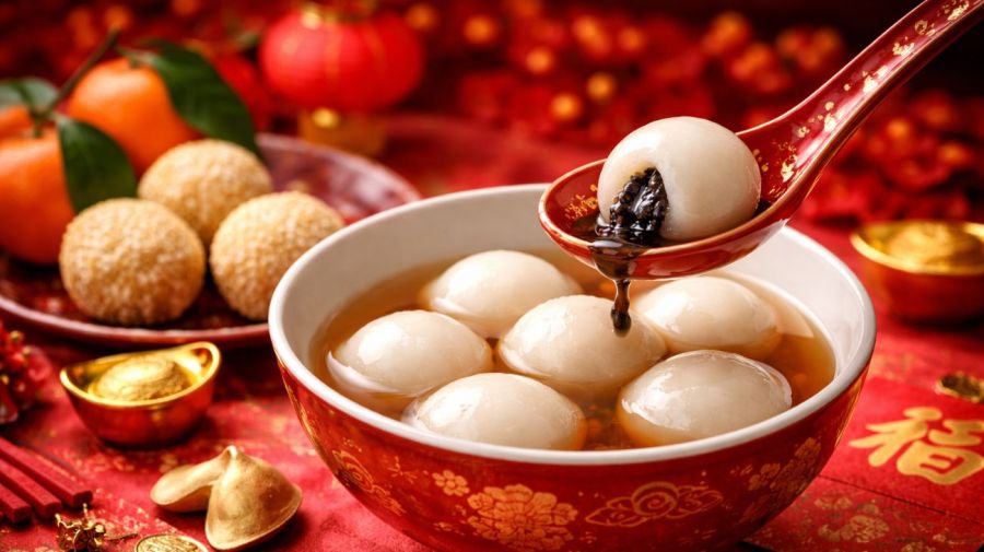 Bolas de arroz dulce