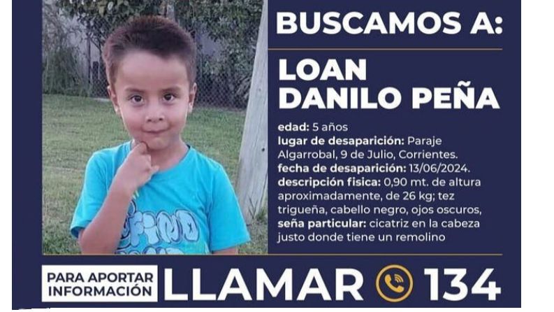 Loan Peña está desaparecido desde el 13 de junio de 2024.