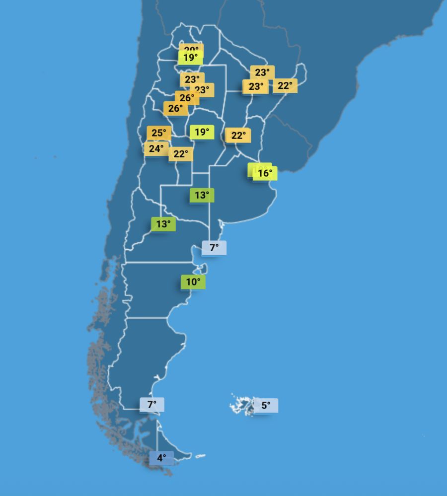 Pronóstico Argentina viernes 2 de enero