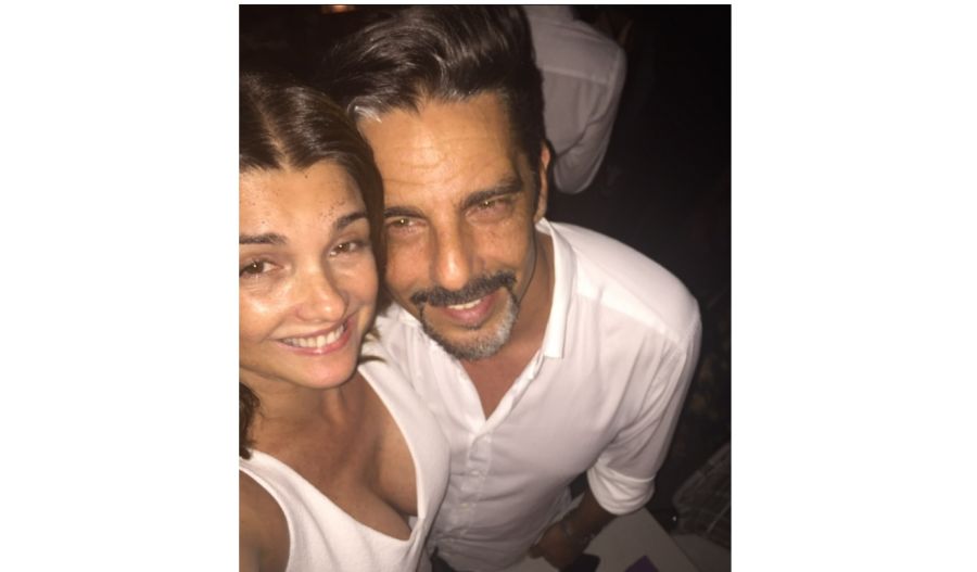 Araceli González junto a Fabián Mazzei en Año Nuevo