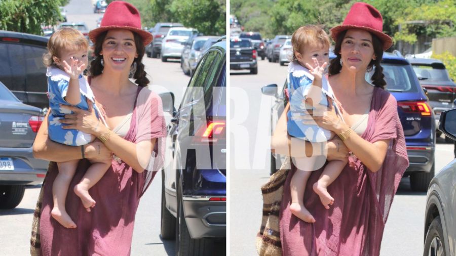 Calu Rivero y su hija Bee en Punta del Este