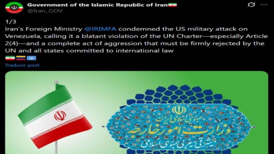 Irán apoyo a Maduro