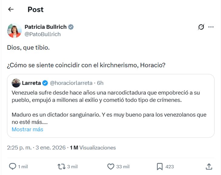 Twit Bullrich - Larreta