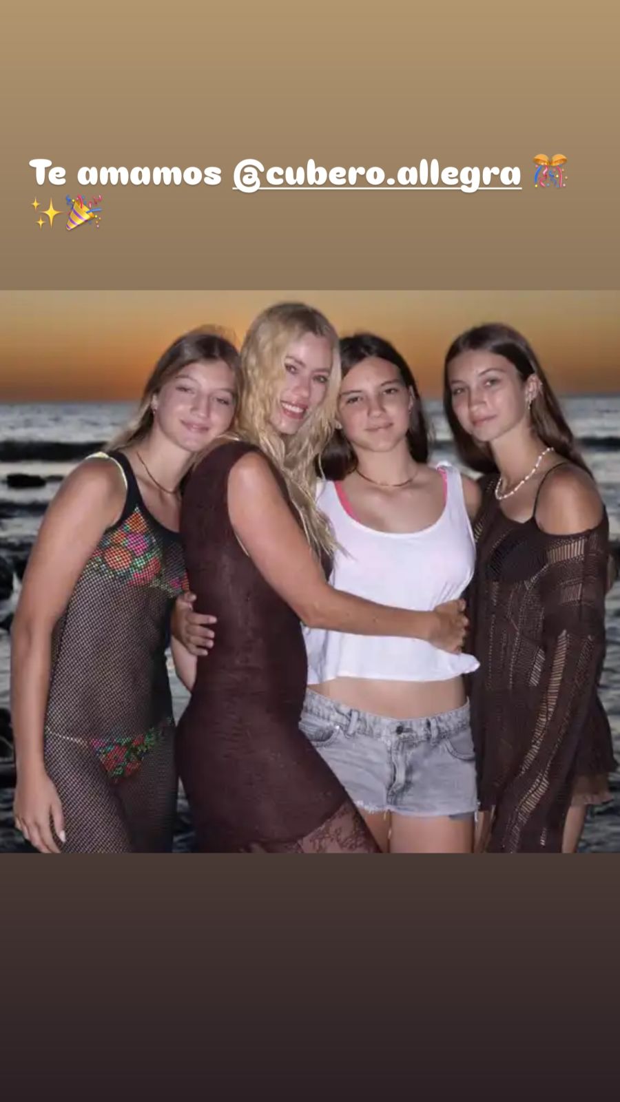 Allegra Cubero cumplió 15 años