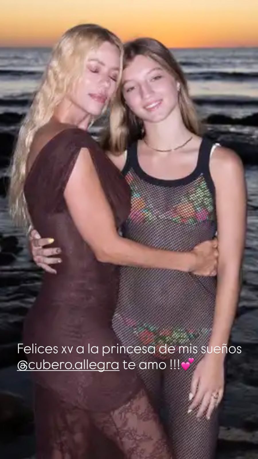 Allegra Cubero cumplió 15 años