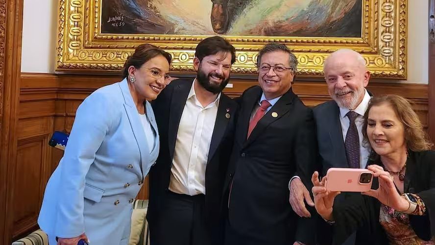 Castro, Boric, Petro y Lula