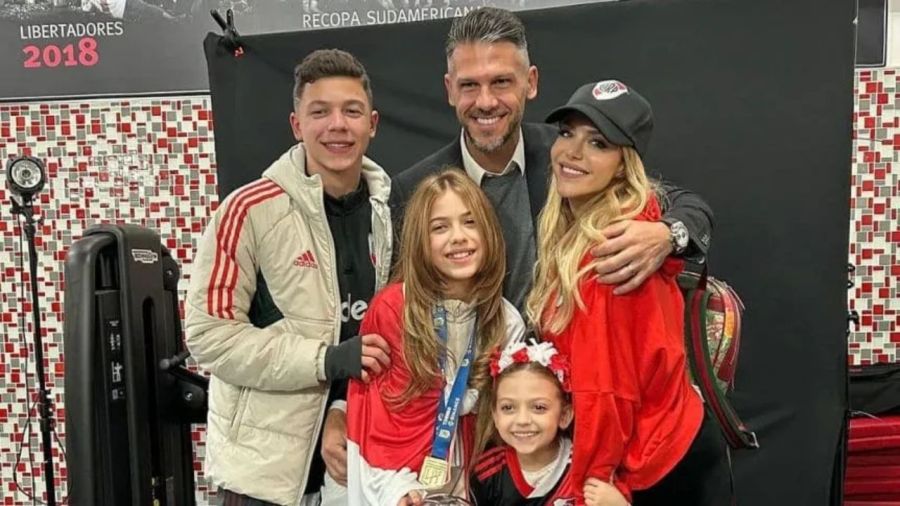 La familia de Evangelina Anderson y Martín Demichelis atraviesa un tiempo de cambios