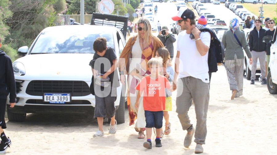 Nicole Neumann, Valeria Mazza y Benjamín Vicuña en Uruguay