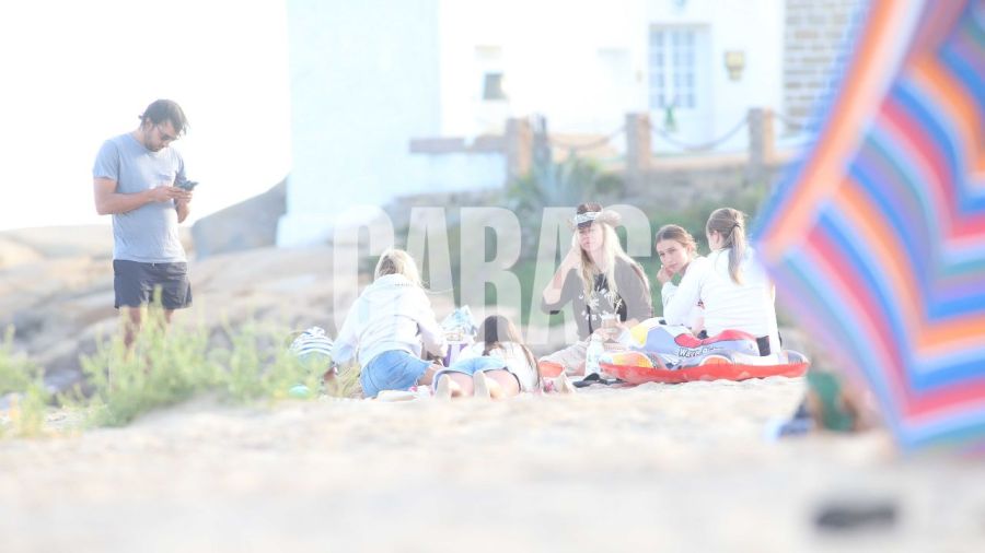 Nicole Neumann, Valeria Mazza y Benjamín Vicuña en Uruguay