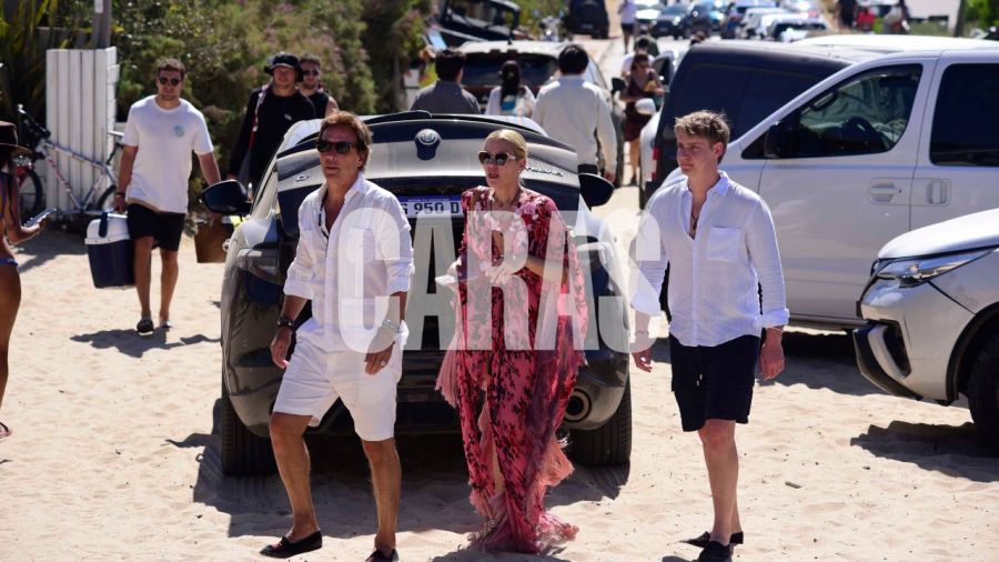 Nicole Neumann, Valeria Mazza y Benjamín Vicuña en Uruguay