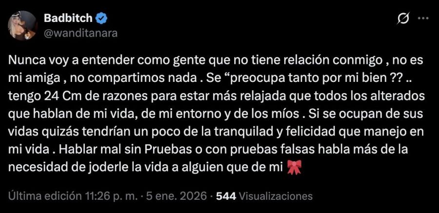 Wanda Nara contra los haters