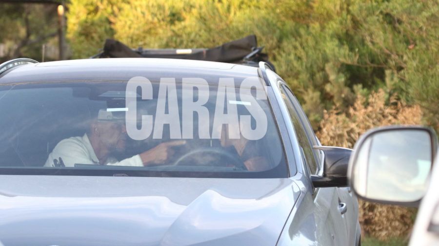 Martín Demichelis discutiendo en un auto con su novia