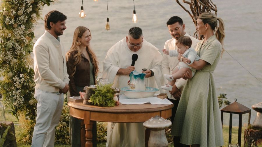 Así fue el bautismo de Alessandro