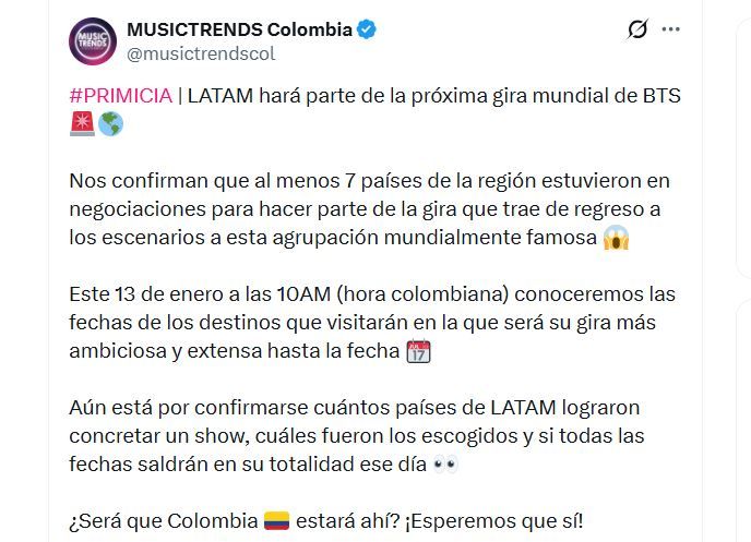 BTS en Latinoamérica
