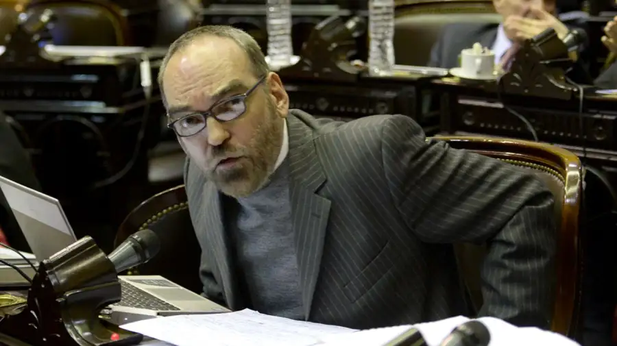 Fernando Iglesias durante el debate en el Congreso por la legalización del aborto