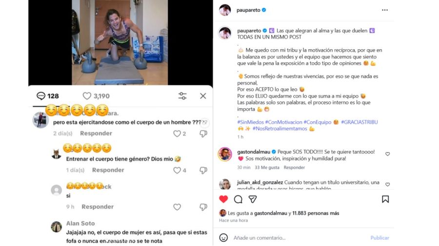 Paula Pareto enfrentó las críticas