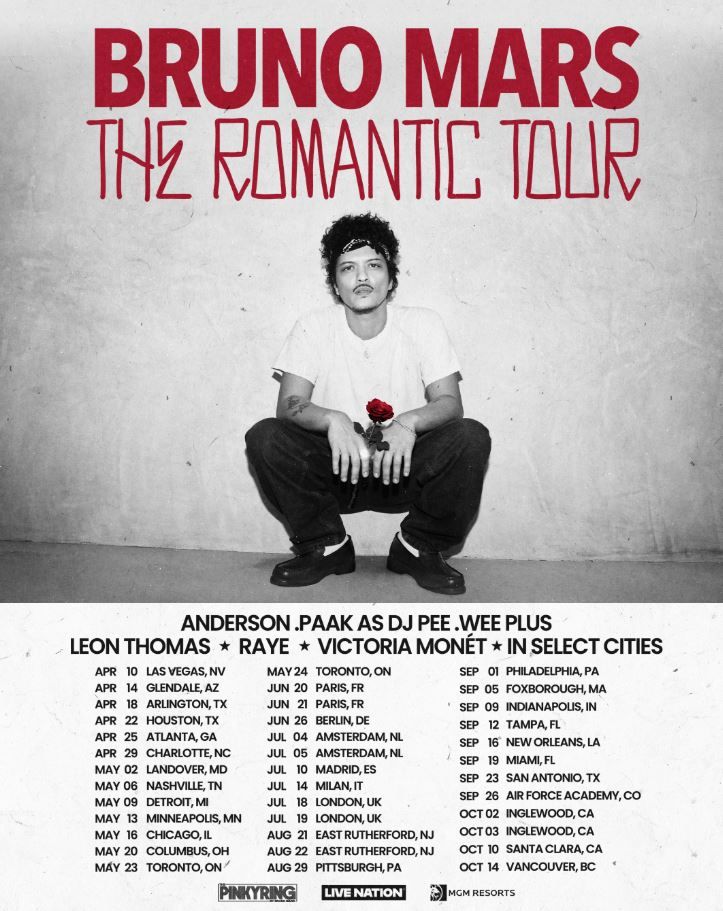 The Romanrtic Tour de Bruno Mars