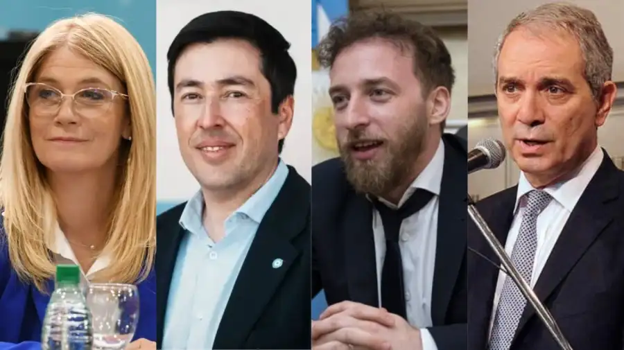 Verónica Magario, Leonardo Nardini, Federico Otermín y Julio Alak