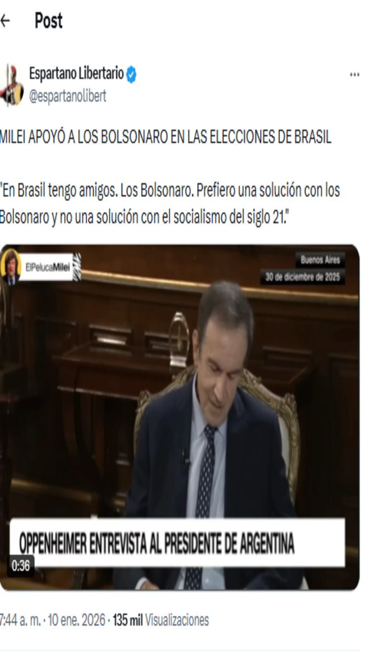 Posteos hermanos Bolsonaro