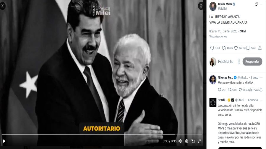 Publicación Milei