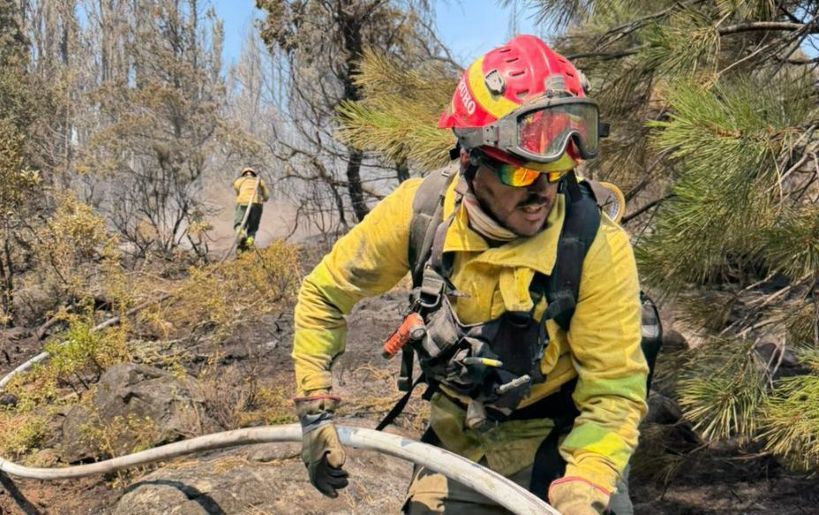 12-01-2026 bomberos cordobeses incendios en Chubut