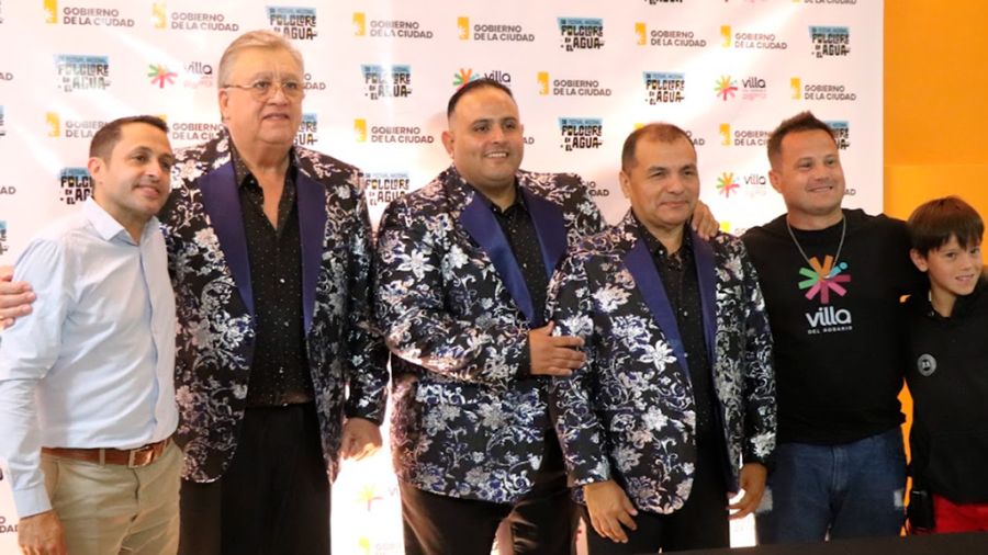 Los Palmeras con el intendente de Villa del Rosario