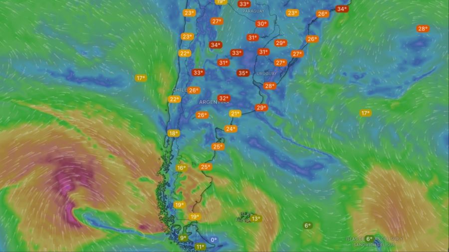 Ola de calor martes 13 de enero