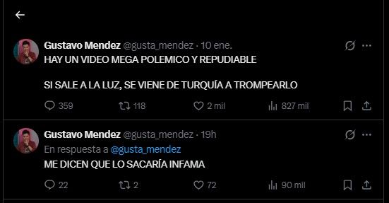 Posteos en X de Wanda Nara