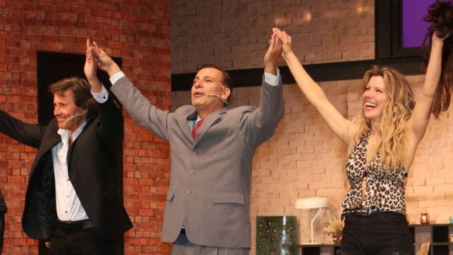 Laurita Fernández, Martín Bossi y Gustavo Bermúdez