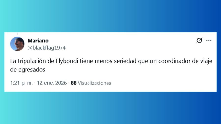 Tuit demora de Flybondi