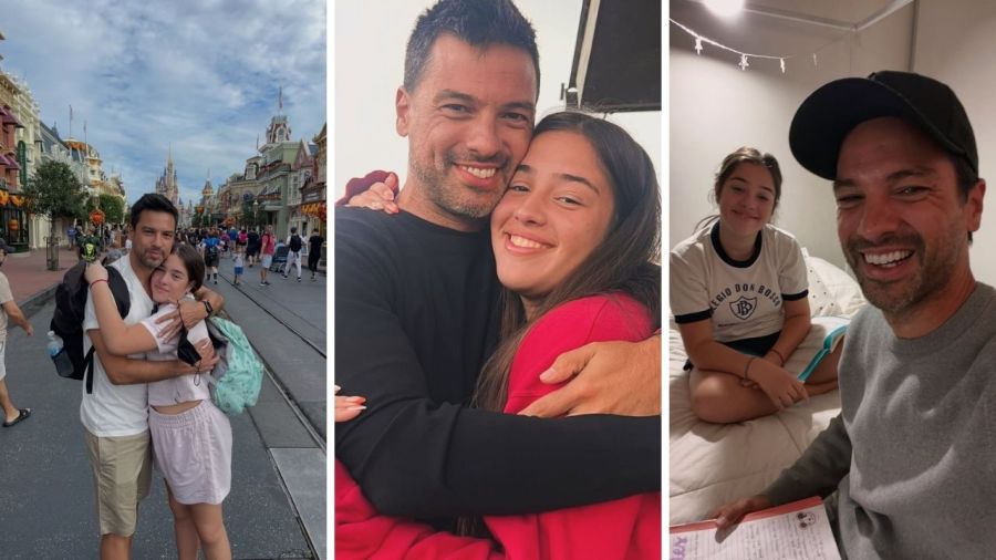 El Chino Leunis y su hija Delfina