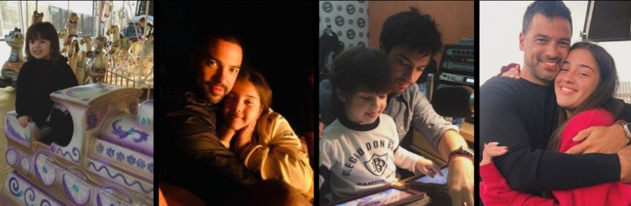 El Chino Leunis y su hija Delfina