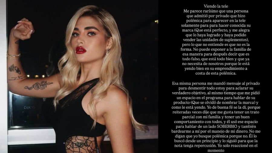 El descargo de Marta Fort en redes sociales 