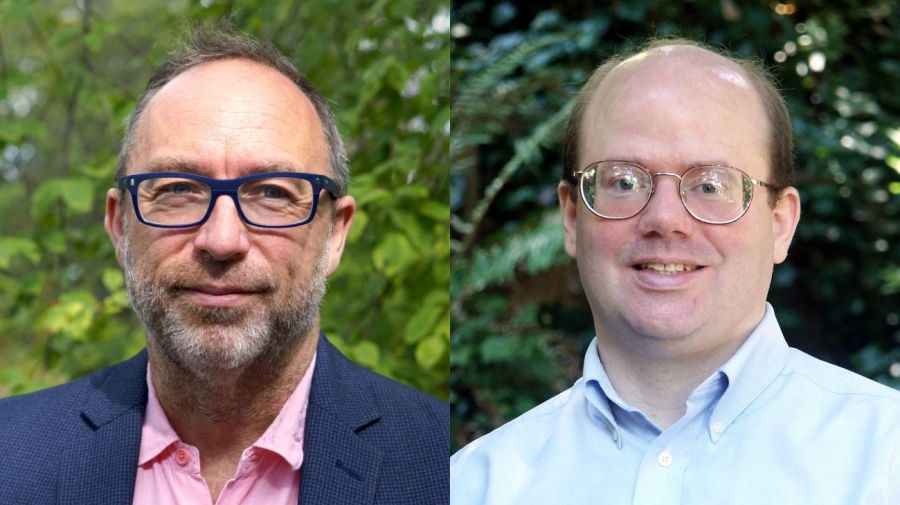Jimmy Wales y Larry Sanger