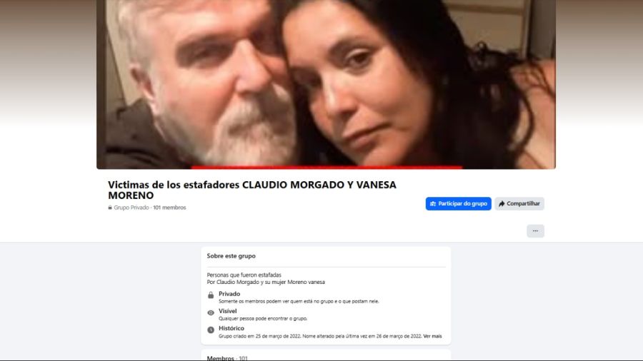 Denuncia por estafa contra Claudio Morgado 20260115