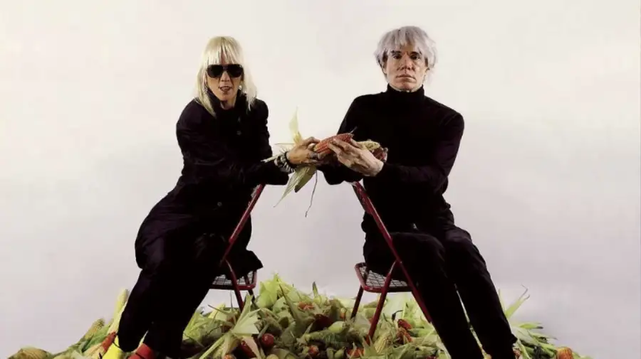 Marta Minujín y Andy Warhol