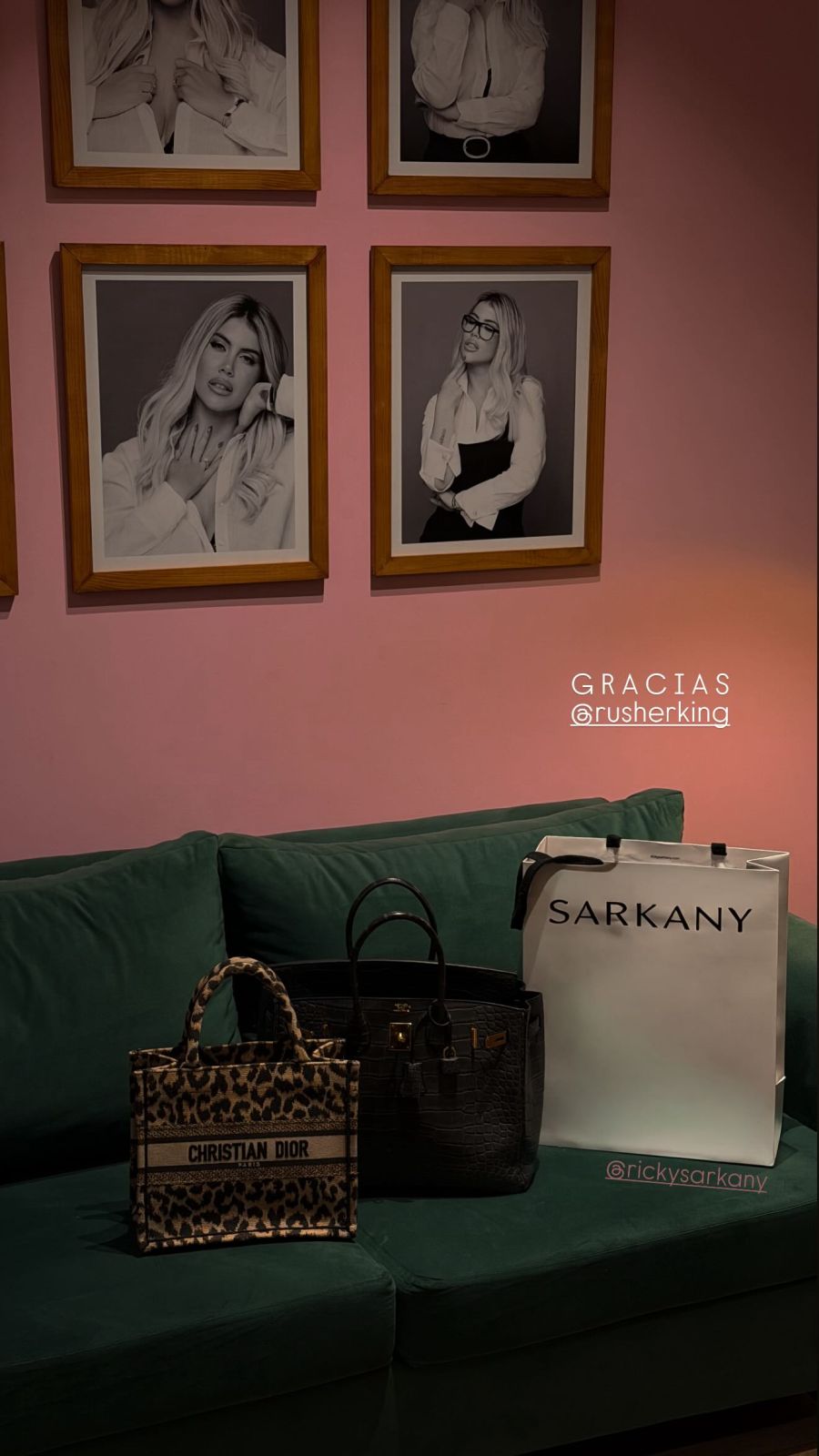 El regalo de Rusherking a Wanda Nara