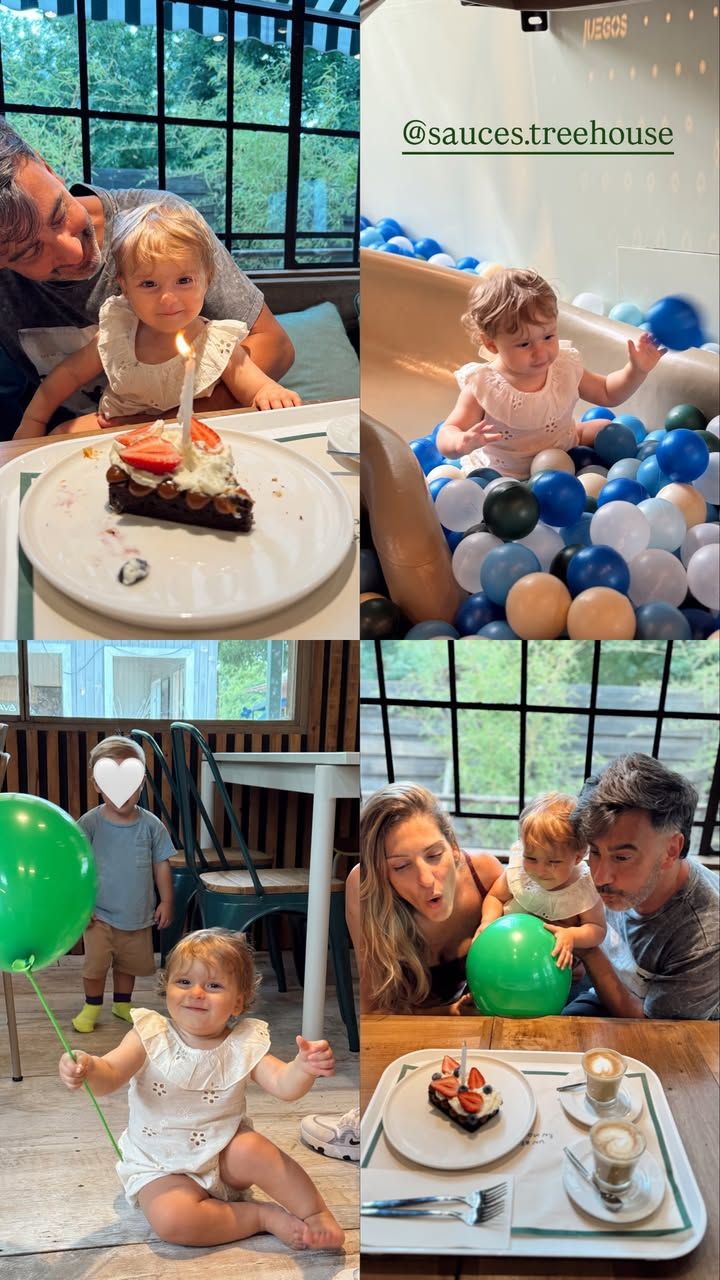 Maca Rinaldi y Fede Hoppe celebraron el cumpleaños de su hija Amanda