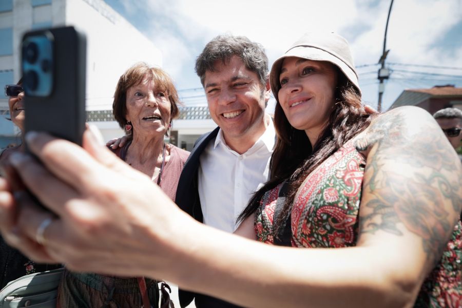 Axel Kicillof en Mar de Ajó