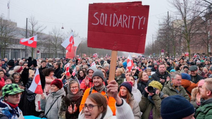 Protesta en Dinamarca por Groenlandia