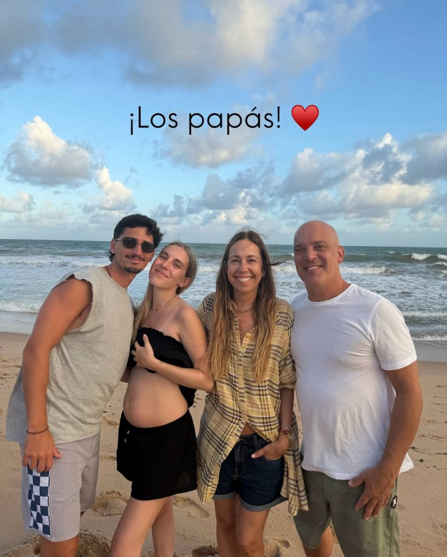 Santiago Giorgini y su mujer anunciaron el embarazo de su hija 1