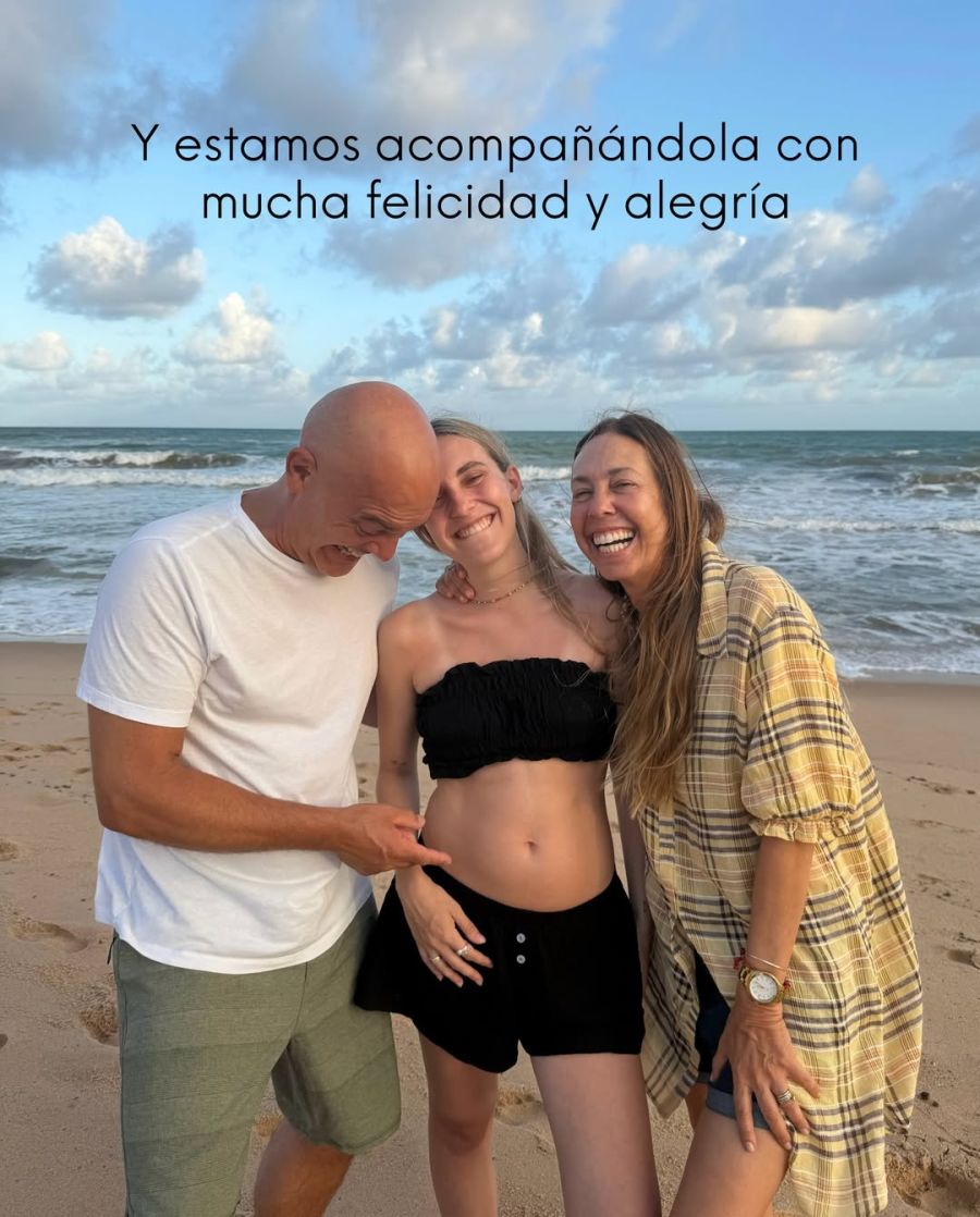 Santiago Giorgini y su mujer anunciaron el embarazo de su hija 1