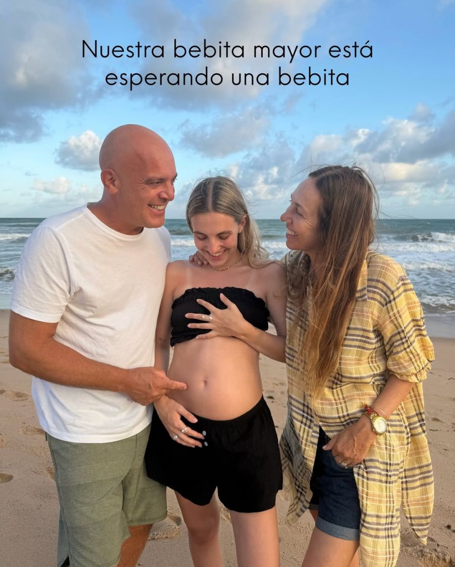 Santiago Giorgini y su mujer anunciaron el embarazo de su hija 1