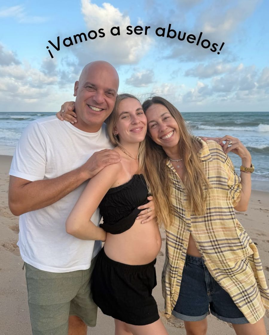 Santiago Giorgini y su mujer anunciaron el embarazo de su hija 1