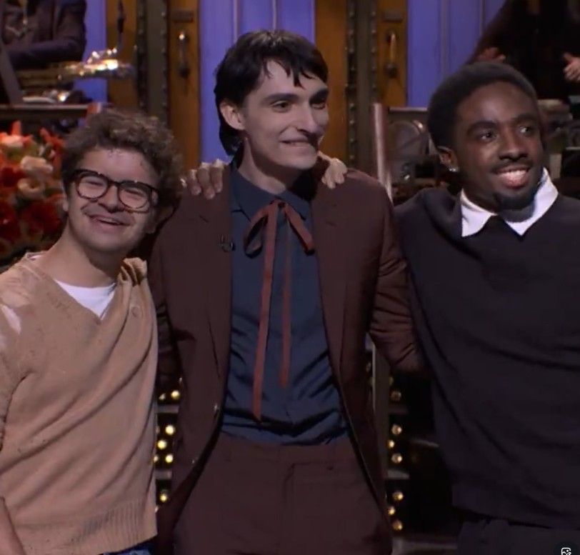 Finn Wolfhard, Gaten Matarazzo y Caleb McLaughlin