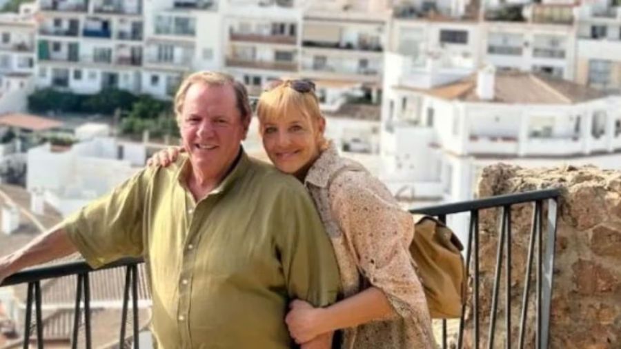 Jimena Monteverde y su marido