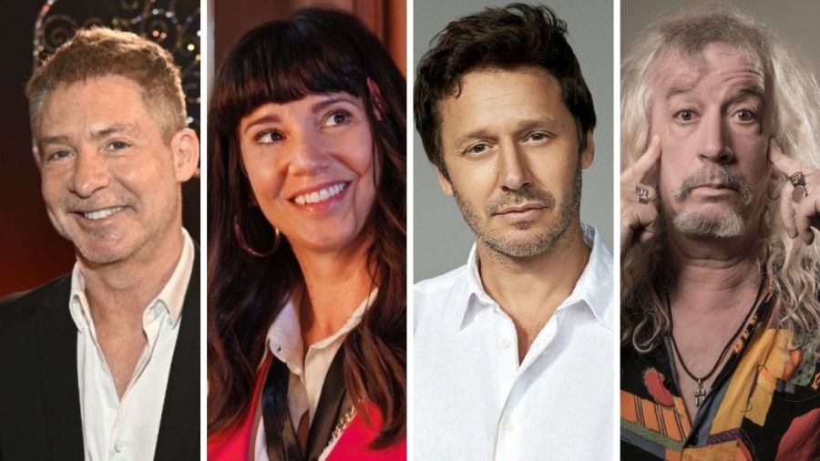 Adrián Suar, Griselda Siciliani, Benjamín Vicuña y Diego Capusotto