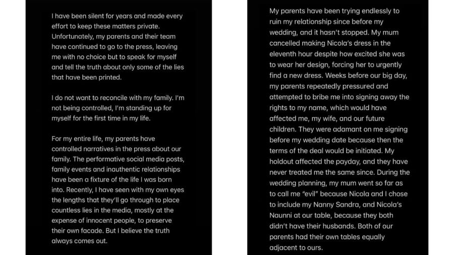 Brooklyn Beckham rompió el silencio